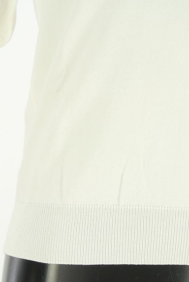 MISCH MASCH（ミッシュマッシュ）の古着「スカラップ刺繍縁取り半袖ニットトップス（カットソー・プルオーバー）」大画像５へ