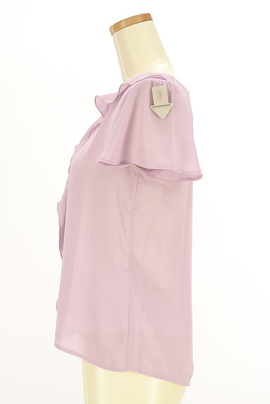 MISCH MASCH（ミッシュマッシュ）の古着「フリル入り半袖シフォンカットソー（カットソー・プルオーバー）」大画像４へ