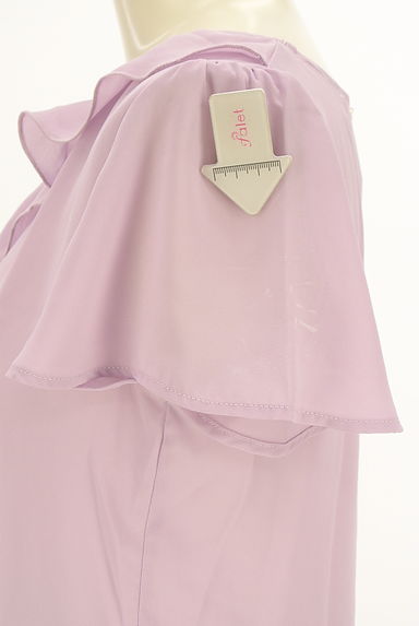 MISCH MASCH（ミッシュマッシュ）の古着「フリル入り半袖シフォンカットソー（カットソー・プルオーバー）」大画像５へ