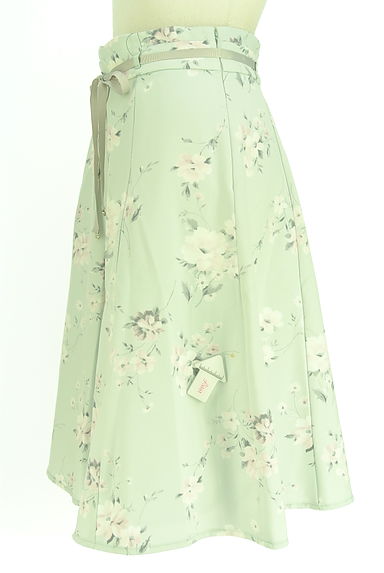MISCH MASCH（ミッシュマッシュ）の古着「ベルト付き花柄ミディスカート（スカート）」大画像４へ