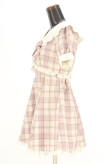 Ank Rouge（アンクルージュ）の古着「チェック柄セットアップ風ワンピース（ワンピース・チュニック）」大画像３へ