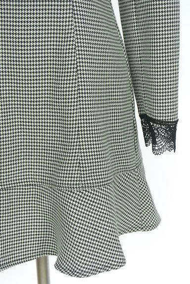 Ank Rouge（アンクルージュ）の古着「レース切替千鳥格子柄ワンピース（ワンピース・チュニック）」大画像５へ