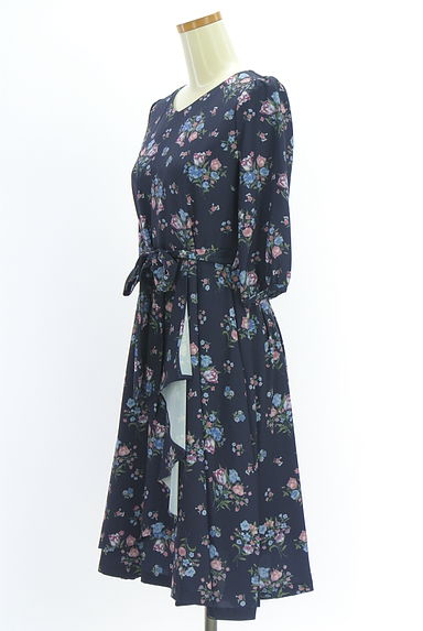 MISCH MASCH（ミッシュマッシュ）の古着「MM by MISCH MASCH 7分袖花柄ワンピース（ワンピース・チュニック）」大画像３へ