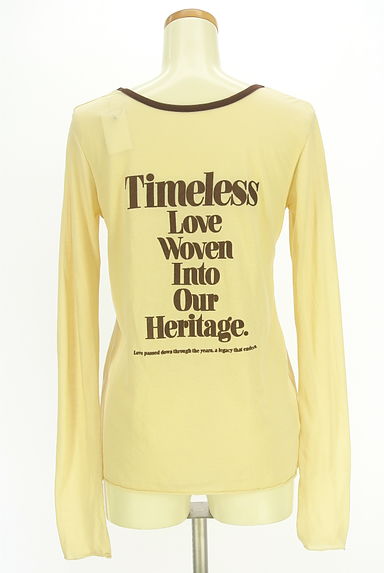 MOUSSY（マウジー）の古着「前後着フロッキープリントシアートップス（Ｔシャツ）」大画像２へ