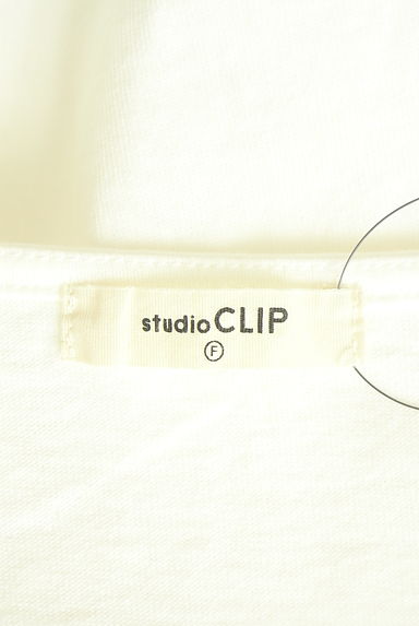 studio CLIP（スタディオクリップ）の古着「花柄刺繍チュールレース切替半袖カットソー（カットソー・プルオーバー）」大画像６へ