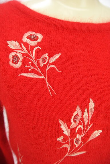 Lily Brown（リリーブラウン）の古着「花柄刺繍入りニットトップス（ニット）」大画像４へ