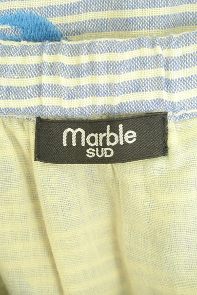 marble SUD（マーブルシュッド）の古着「ボーダー柄×鳥刺繍ミディ丈スカート（スカート）」大画像６へ