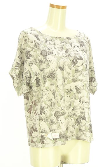 marble SUD（マーブルシュッド）の古着「クマ柄ドルマンカットソー（カットソー・プルオーバー）」大画像４へ