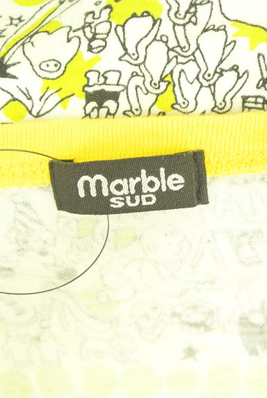 marble SUD（マーブルシュッド）の古着「ドット柄×動物柄フレンチスリーブカットソー（カットソー・プルオーバー）」大画像６へ