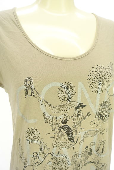 marble SUD（マーブルシュッド）の古着「民族プリント半袖Tシャツ（Ｔシャツ）」大画像４へ