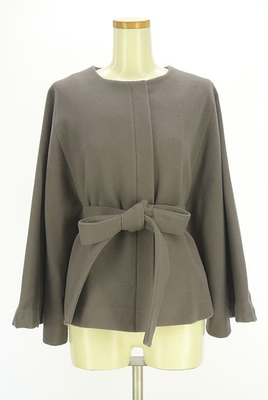 MISCH MASCH（ミッシュマッシュ）の古着「ポンチョシルエットファー付きウールコート（コート）」大画像４へ