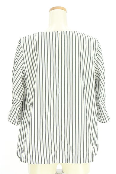 UNITED ARROWS（ユナイテッドアローズ）の古着「green label relaxing ストライプ柄スリーブコンシャスカットソー（カットソー・プルオーバー）」大画像２へ