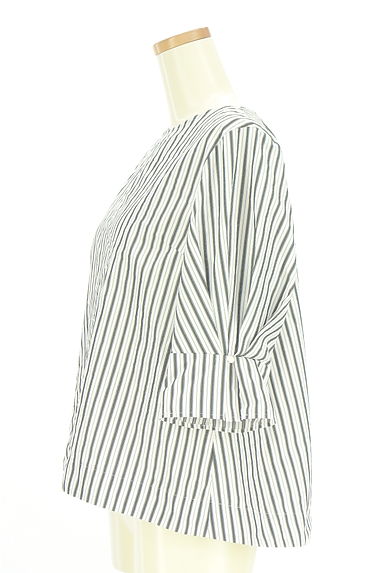 UNITED ARROWS（ユナイテッドアローズ）の古着「green label relaxing ストライプ柄スリーブコンシャスカットソー（カットソー・プルオーバー）」大画像３へ