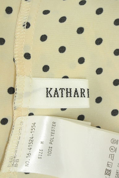 KATHARINE ROSS（キャサリンロス）の古着「袖プリーツドット柄カットソー（カットソー・プルオーバー）」大画像６へ