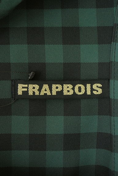 FRAPBOIS（フラボア）の古着「8分袖ブロックチェック柄トレンチジャケット（ジャケット）」大画像６へ