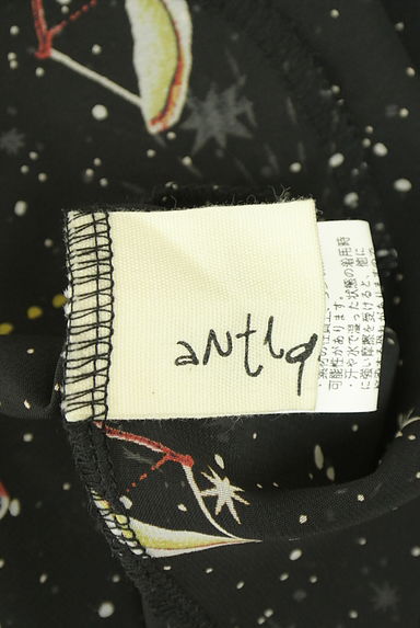 antiqua（アンティカ）の古着「宇宙プリントロングシアーシャツワンピース（ワンピース・チュニック）」大画像６へ