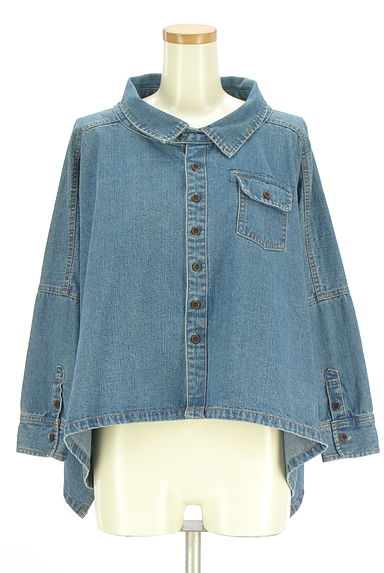 antiqua（アンティカ）の古着「オーバーシルエットデニムシャツ（ジャケット）」大画像１へ
