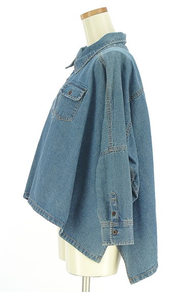antiqua（アンティカ）の古着「オーバーシルエットデニムシャツ（ジャケット）」大画像３へ
