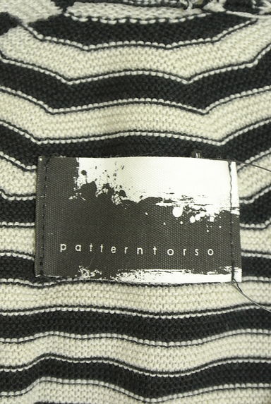 antiqua（アンティカ）の古着「patterntorso ボーダードルマンニット（ニット）」大画像６へ