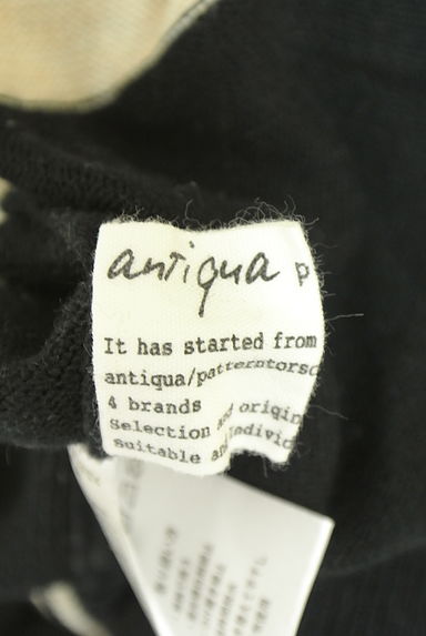 antiqua（アンティカ）の古着「ボーダー柄ドルマンニットプルオーバー（ニット）」大画像６へ