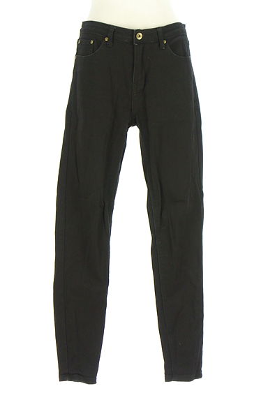 antiqua（アンティカ）の古着「黒ツイルパンツ（デニムパンツ）」大画像１へ