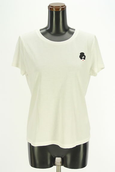 alice+olivia（アリスオリビア）の古着「ガールワッペン付き半袖Tシャツ（Ｔシャツ）」大画像１へ