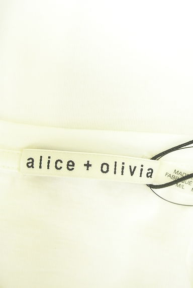 alice+olivia（アリスオリビア）の古着「ガールワッペン付き半袖Tシャツ（Ｔシャツ）」大画像６へ