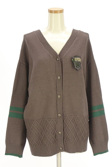 axes femme（アクシーズファム）の古着「Harry Potter Collection ワッペンブローチ付きニットカーディガン（カーディガン・ボレロ）」大画像１へ