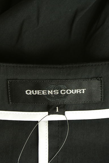 QUEENS COURT（クイーンズコート）の古着「7分袖ノーカラーペプラムジャケット（ジャケット）」大画像６へ