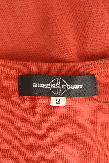 QUEENS COURT（クイーンズコート）の古着「ロゴ入りフロントボタンカーディガン（カーディガン・ボレロ）」大画像６へ