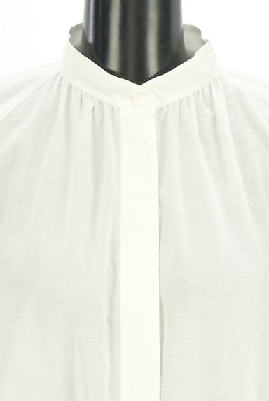 L'EQUIPE（レキップ）の古着「バンドカラーシアーブラウス（ブラウス）」大画像４へ