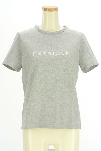 MOGA（モガ）の古着「feerique ラメロゴ刺繍Tシャツ（Ｔシャツ）」大画像１へ