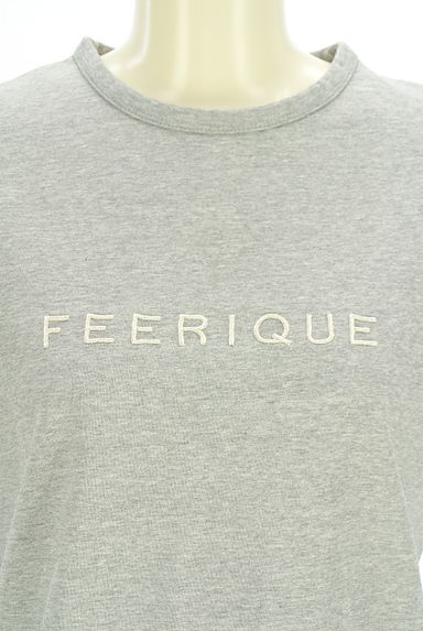 MOGA（モガ）の古着「feerique ラメロゴ刺繍Tシャツ（Ｔシャツ）」大画像４へ