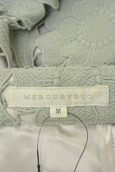 MERCURYDUO（マーキュリーデュオ）の古着「花柄刺しゅうレースミモレスカート（ロングスカート・マキシスカート）」大画像６へ