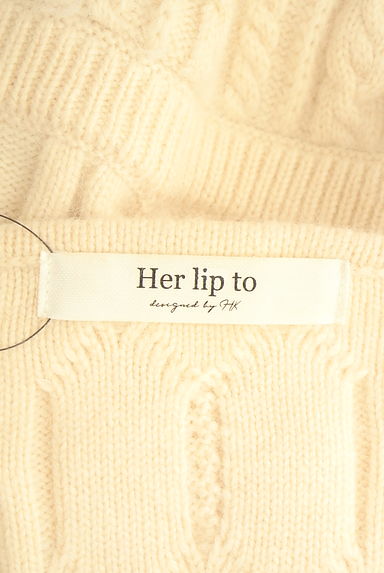 Her lip to（ハーリップトゥ）の古着「パワショルケーブルニットワンピース（ワンピース・チュニック）」大画像６へ