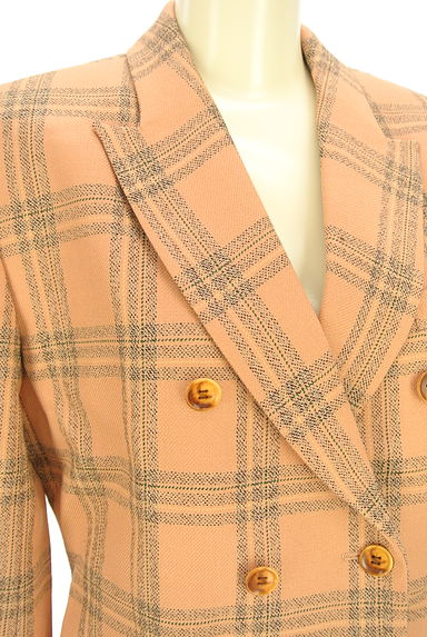 NICOLE CLUB（ニコルクラブ）の古着「ダブルボタンチェックジャケット（ジャケット）」大画像４へ