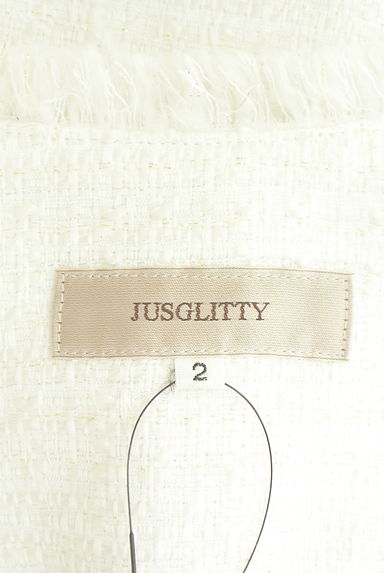 JUSGLITTY（ジャスグリッティー）の古着「ツイードベスト＋ティアードマキシワンピ（ツーピース（ジャケット＋ワンピース））」大画像６へ