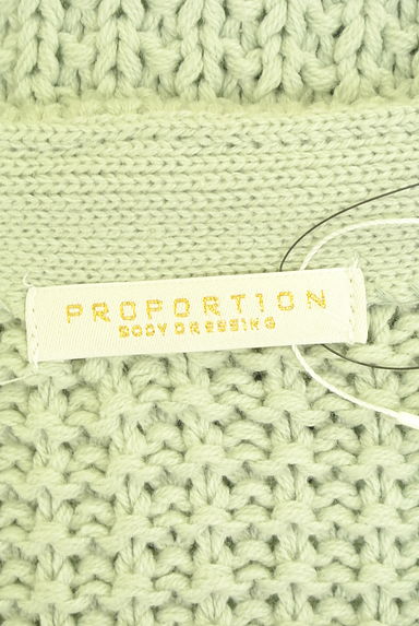 PROPORTION BODY DRESSING（プロポーションボディ ドレッシング）の古着「リボンボタンローゲージニットカーディガン（カーディガン・ボレロ）」大画像６へ