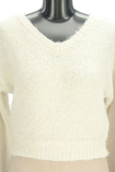 PROPORTION BODY DRESSING（プロポーションボディ ドレッシング）の古着「異素材切替ロングフレアニットワンピース（ワンピース・チュニック）」大画像４へ