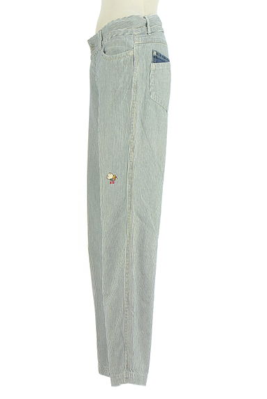 クリックで大画像表示 drug store's(ドラッグストアーズ)の古着「ストレートヒッコリーデニムパンツ(デニムパンツ)」大画像3へ