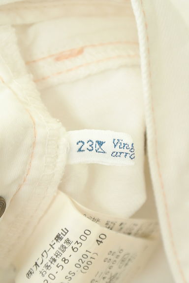 23区（２３ク）の古着「テーパードホワイトデニムパンツ（デニムパンツ）」大画像６へ