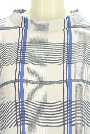 LAUTREAMONT（ロートレアモン）の古着「チェック柄ドルマンシフォンカットソー（カットソー・プルオーバー）」大画像４へ
