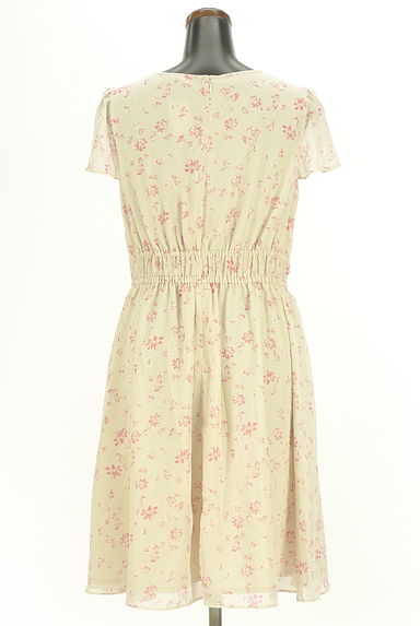 GALLERY VISCONTI（ギャラリービスコンティ）の古着「半袖花柄シフォンワンピース（ワンピース・チュニック）」大画像２へ