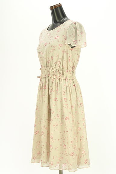 GALLERY VISCONTI（ギャラリービスコンティ）の古着「半袖花柄シフォンワンピース（ワンピース・チュニック）」大画像３へ