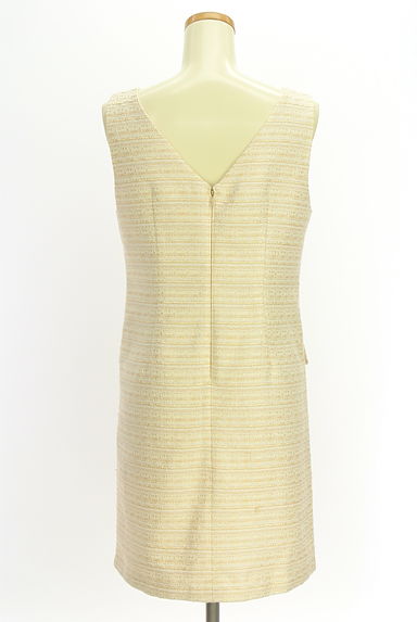 PROPORTION BODY DRESSING（プロポーションボディ ドレッシング）の古着「ラメボーダーツイード膝上ワンピース（キャミワンピース）」大画像２へ