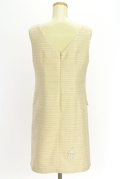 PROPORTION BODY DRESSING（プロポーションボディ ドレッシング）の古着「ラメボーダーツイード膝上ワンピース（キャミワンピース）」大画像４へ