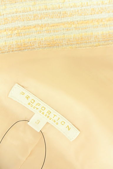 PROPORTION BODY DRESSING（プロポーションボディ ドレッシング）の古着「ラメボーダーツイード膝上ワンピース（キャミワンピース）」大画像６へ