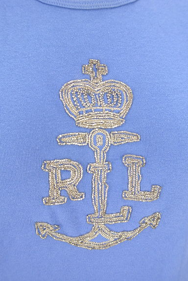POLO RALPH LAUREN（ポロラルフローレン）の古着「Ralph Lauren ビーズ刺繍半袖Tシャツ（Ｔシャツ）」大画像４へ
