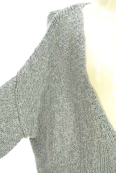 BABYLONE（バビロン）の古着「Vネックローゲージニットトップス（ニット）」大画像４へ