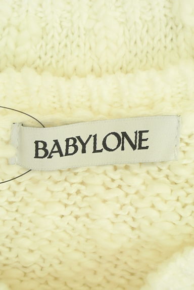 BABYLONE（バビロン）の古着「背中ボタンローゲージニット（ニット）」大画像６へ